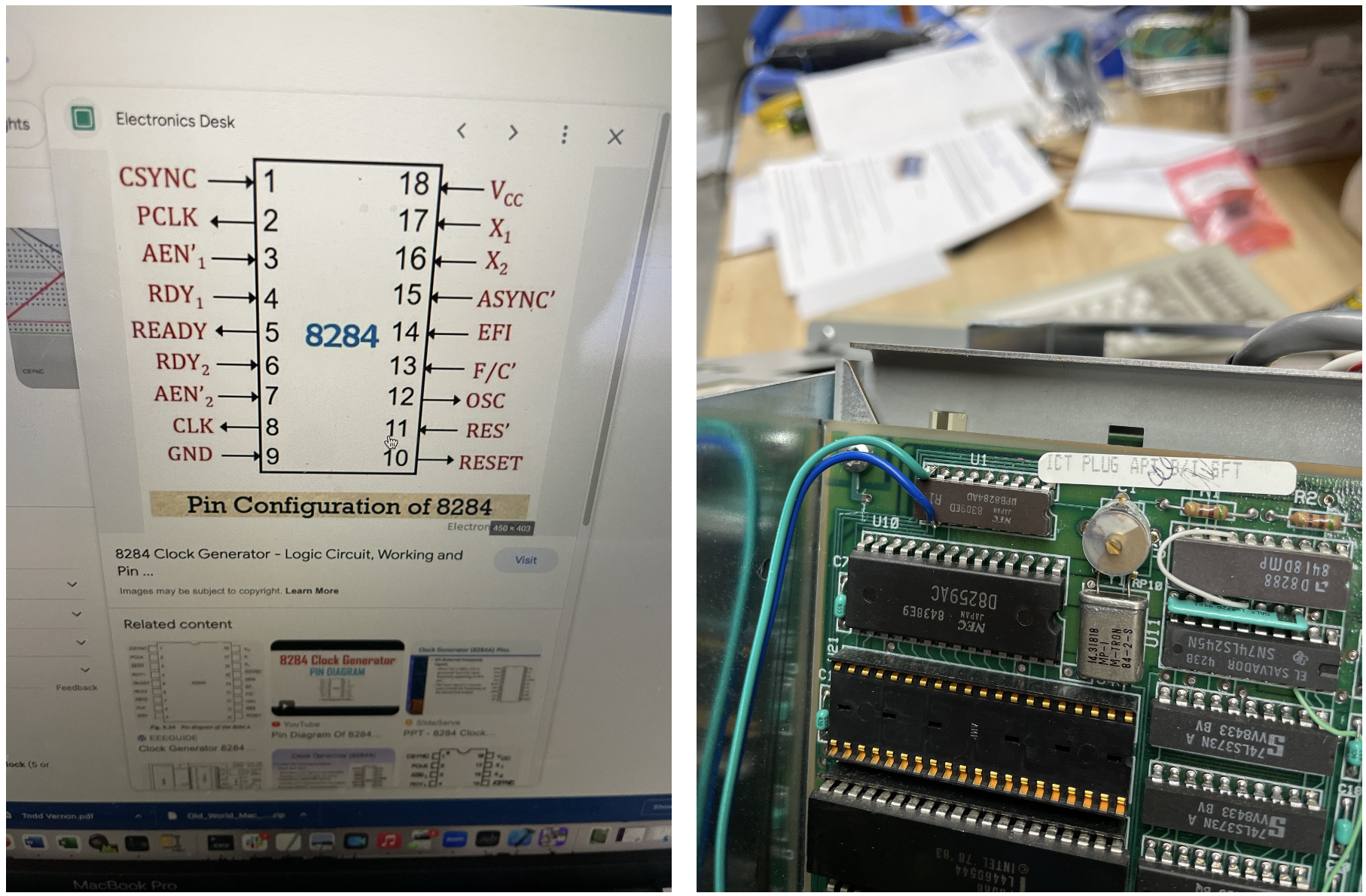 Clock generator IC pinout