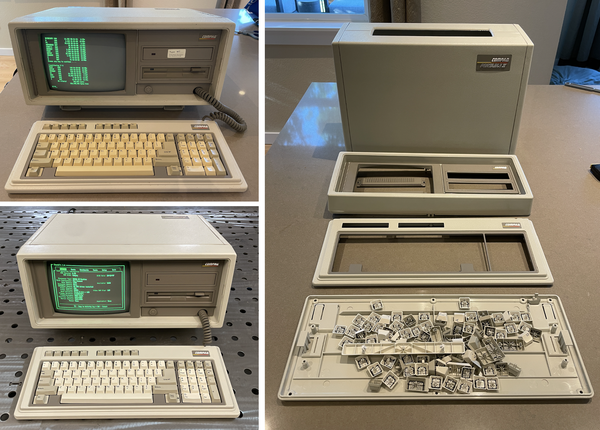 Before and after Retrobright treatment