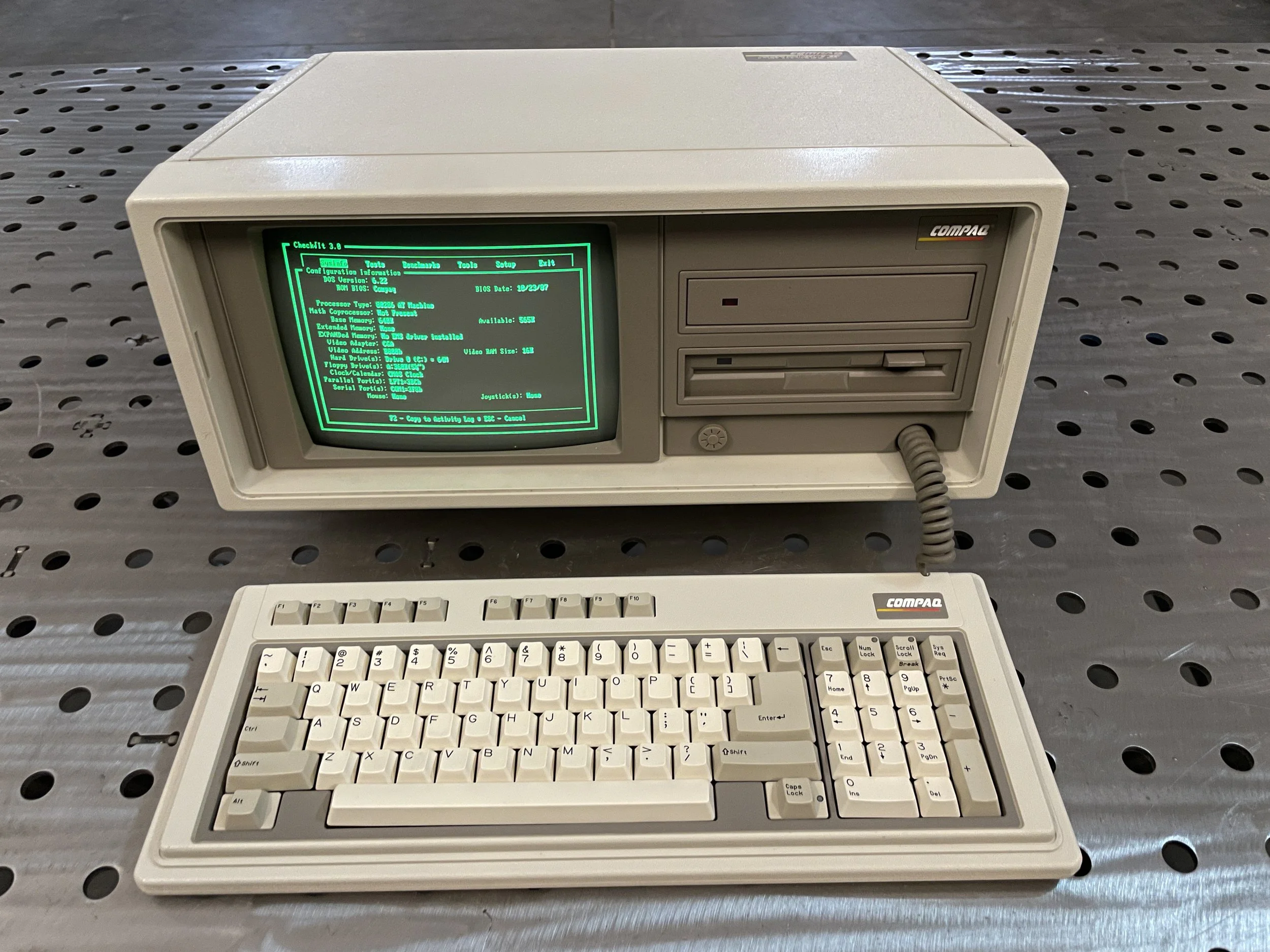 Completed Compaq Portable II restoration