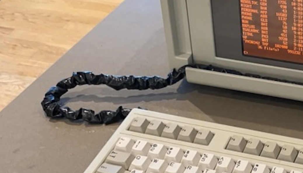 Deteriorated keyboard cable