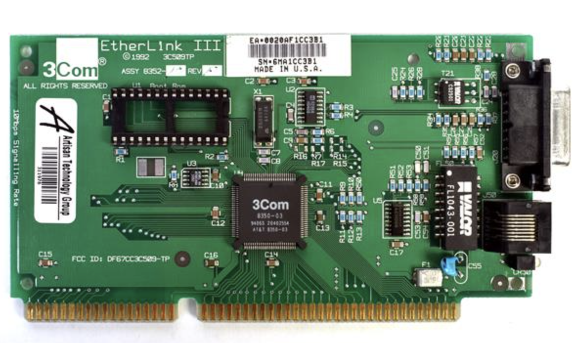 3Com EtherLink III network card