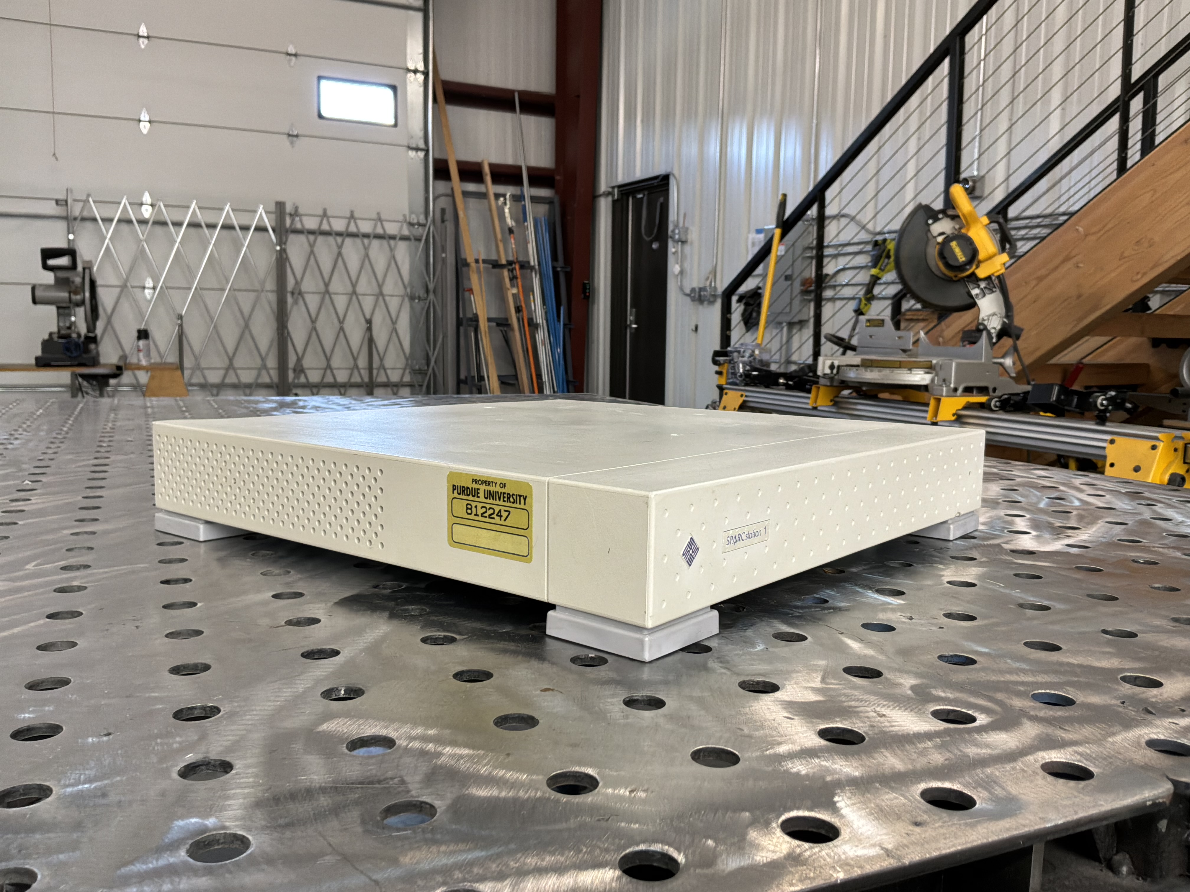 SPARCstation 1 with Purdue University asset tag