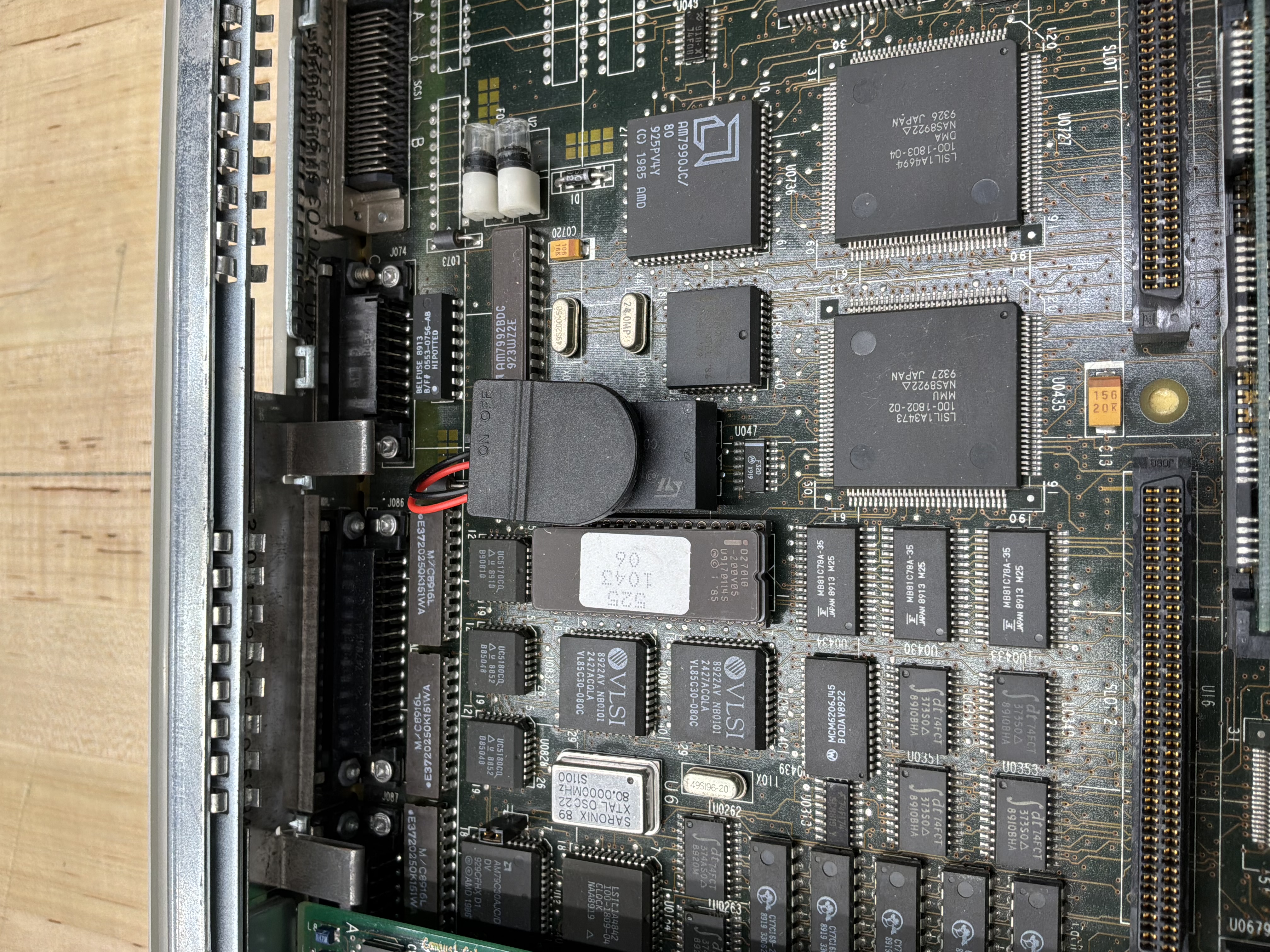 SPARCstation 1 motherboard close-up