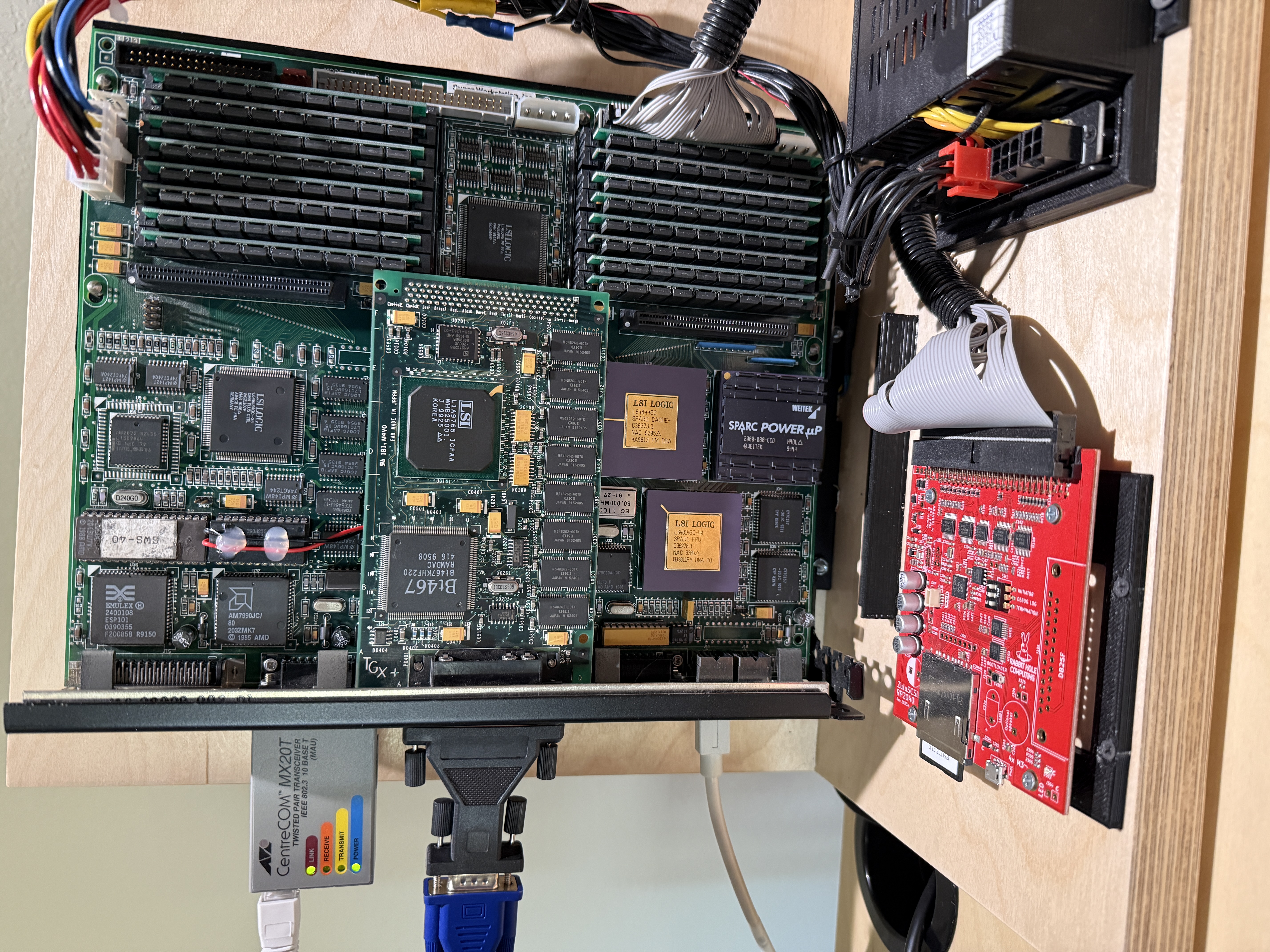 SW-40S board with Weitek PowerUp chip